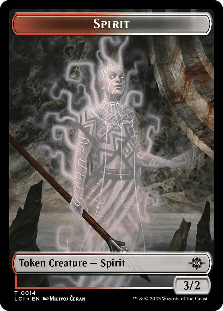 Vampire // Spirit Double-Sided Token [The Lost Caverns of Ixalan Tokens] | Kessel Run Games Inc. 