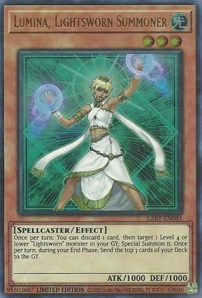 Lumina, Lightsworn Summoner [LART-EN045] Ultra Rare | Kessel Run Games Inc. 