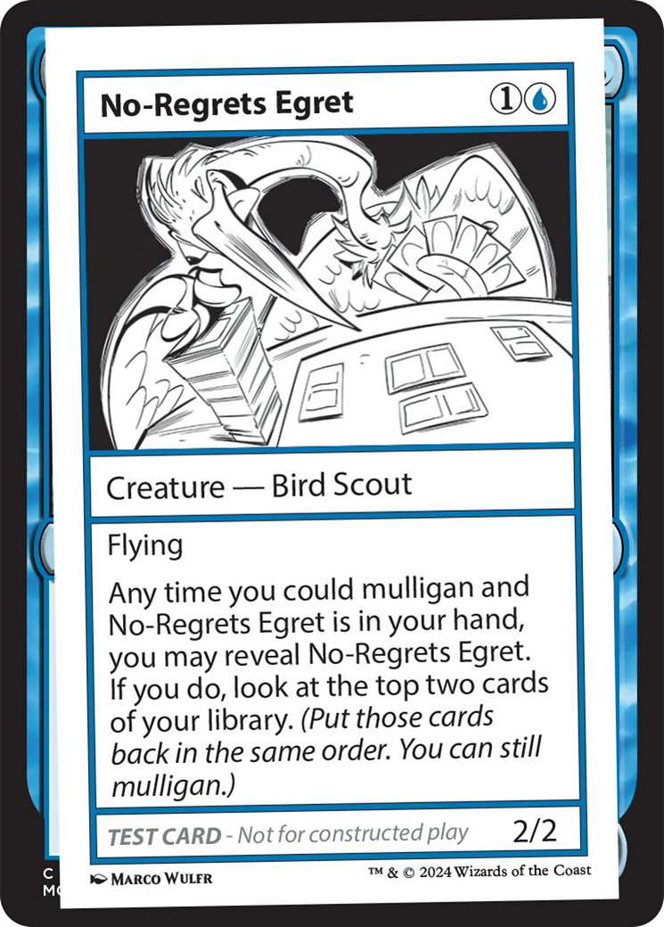 No-Regrets Egret [Mystery Booster 2 Playtest Cards] | Kessel Run Games Inc. 