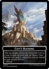 City's Blessing // Pirate (0005) Double-Sided Token [The Lost Caverns of Ixalan Commander Tokens] | Kessel Run Games Inc. 