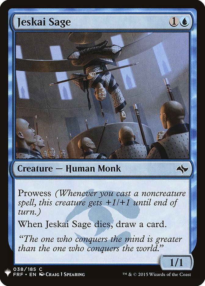 Jeskai Sage [Mystery Booster] | Kessel Run Games Inc. 