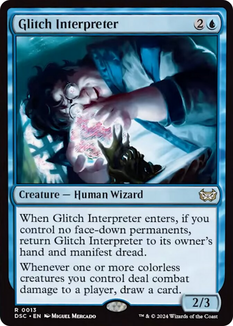 Glitch Interpreter (Extended Art) [Duskmourn: House of Horror Commander] | Kessel Run Games Inc. 