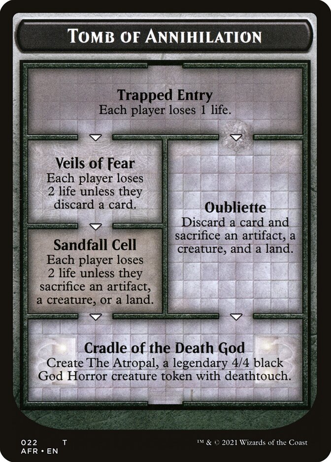 Tomb of Annihilation Token (Oversized) [Oversize Cards] | Kessel Run Games Inc. 