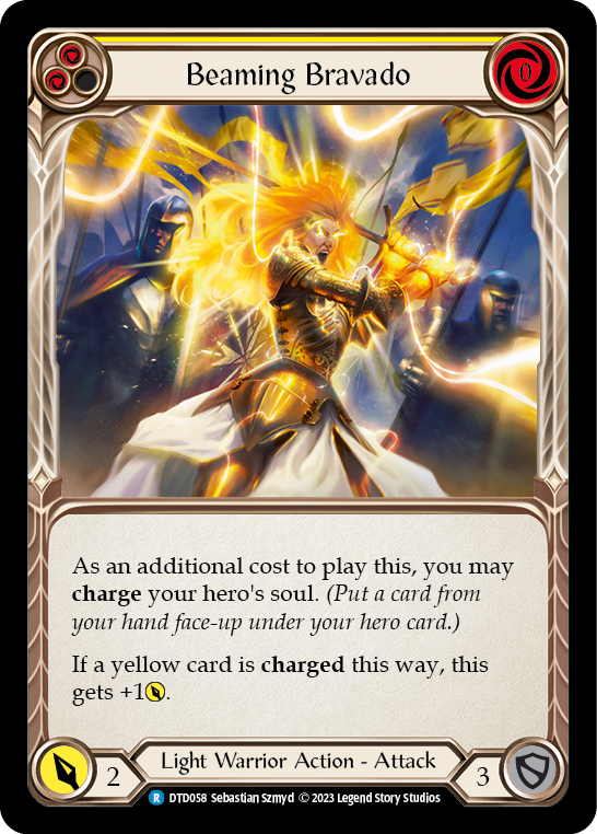 Beaming Bravado (Yellow) [DTD058] (Dusk Till Dawn)  Rainbow Foil | Kessel Run Games Inc. 