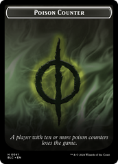 Rabbit // Poison Counter Double-Sided Token [Bloomburrow Commander Tokens] | Kessel Run Games Inc. 