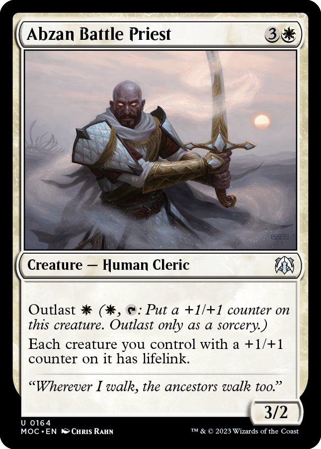 Abzan Battle Priest [March of the Machine Commander] | Kessel Run Games Inc. 