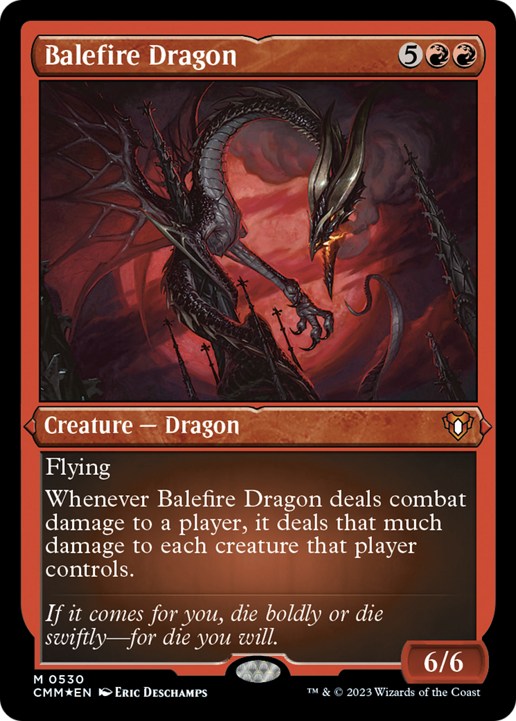 Balefire Dragon (Foil Etched) [Commander Masters] | Kessel Run Games Inc. 