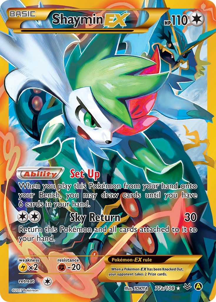 Shaymin EX (77a/108) [Alternate Art Promos] | Kessel Run Games Inc. 