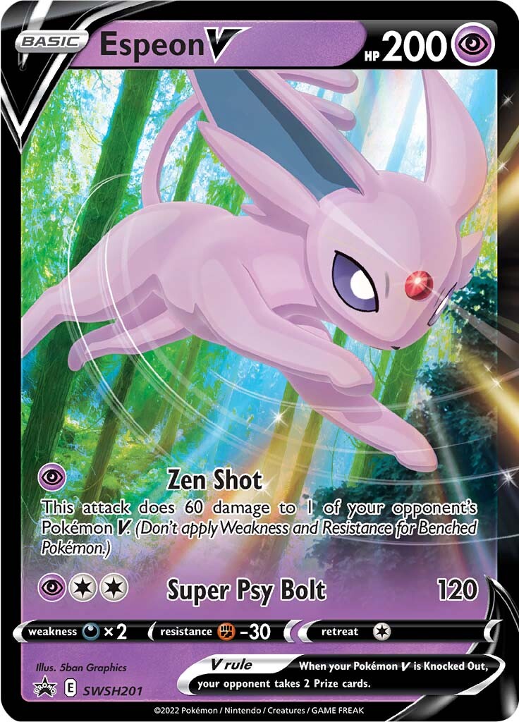 Espeon V (SWSH201) [Sword & Shield: Black Star Promos] | Kessel Run Games Inc. 