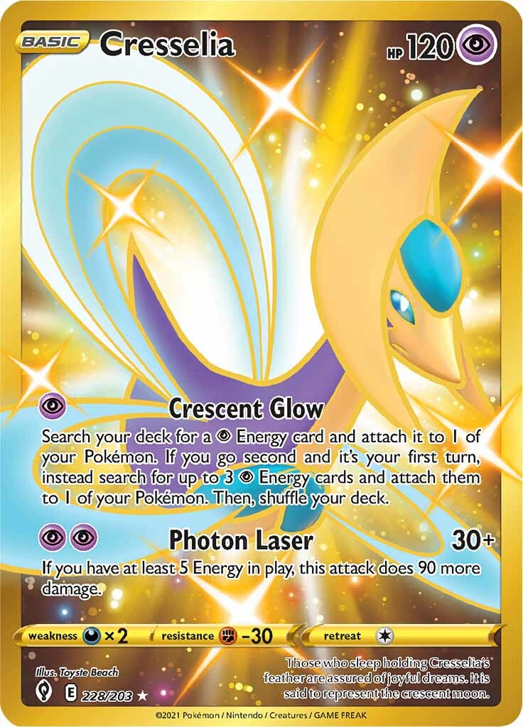 Cresselia (228/203) [Sword & Shield: Evolving Skies] | Kessel Run Games Inc. 