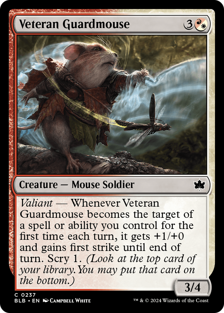 Veteran Guardmouse [Bloomburrow] | Kessel Run Games Inc. 