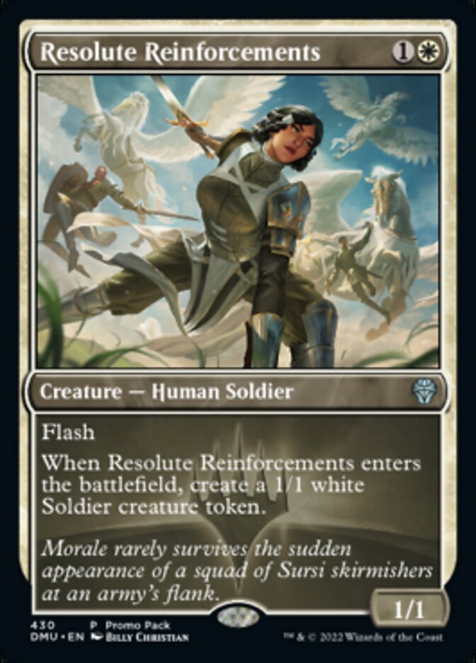 Resolute Reinforcements (Promo Pack) [Dominaria United Promos] | Kessel Run Games Inc. 