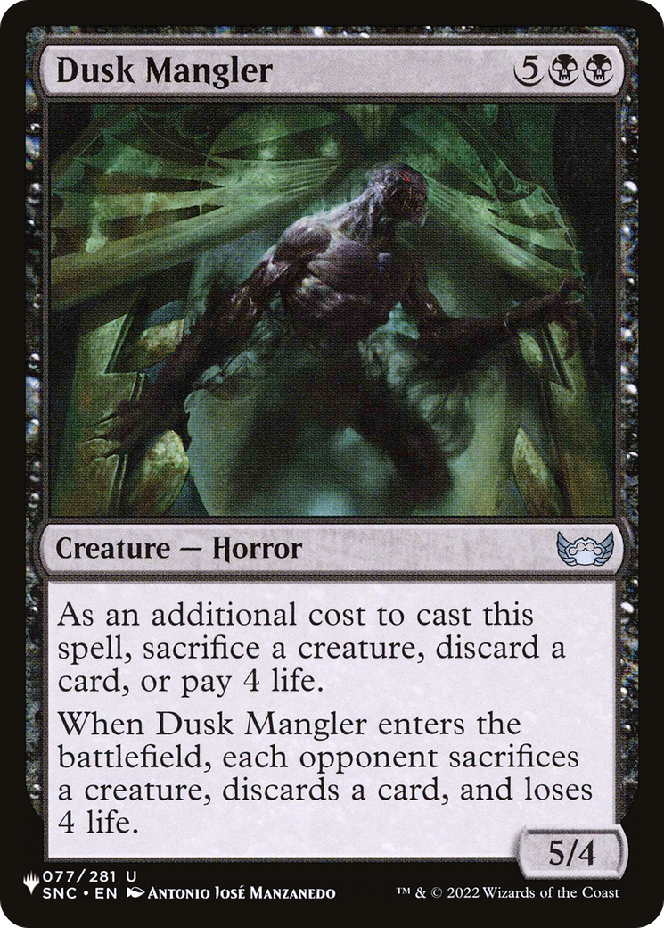 Dusk Mangler [The List Reprints] | Kessel Run Games Inc. 