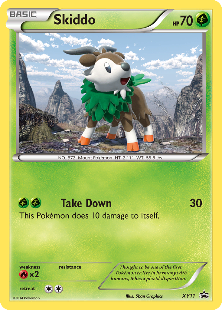 Skiddo (XY11) [XY: Black Star Promos] | Kessel Run Games Inc. 