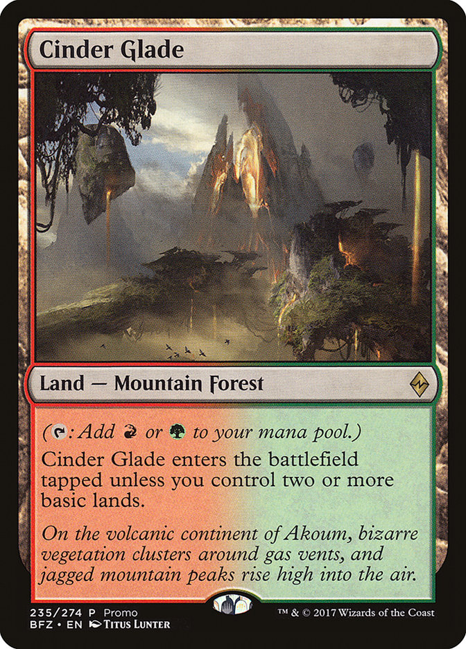 Cinder Glade (Promo) [Standard Showdown Promos] | Kessel Run Games Inc. 