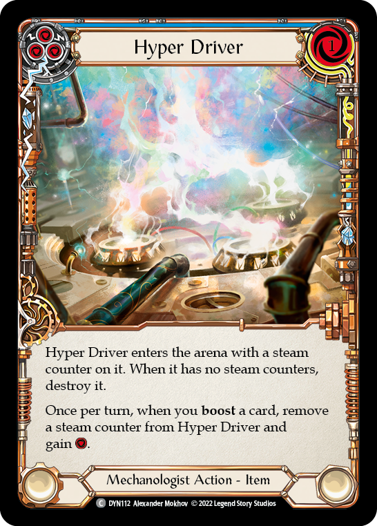 Hyper Driver (Blue) [DYN112] (Dynasty)  Cold Foil | Kessel Run Games Inc. 