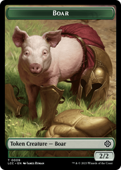 Boar // Merfolk (0005) Double-Sided Token [The Lost Caverns of Ixalan Commander Tokens] | Kessel Run Games Inc. 