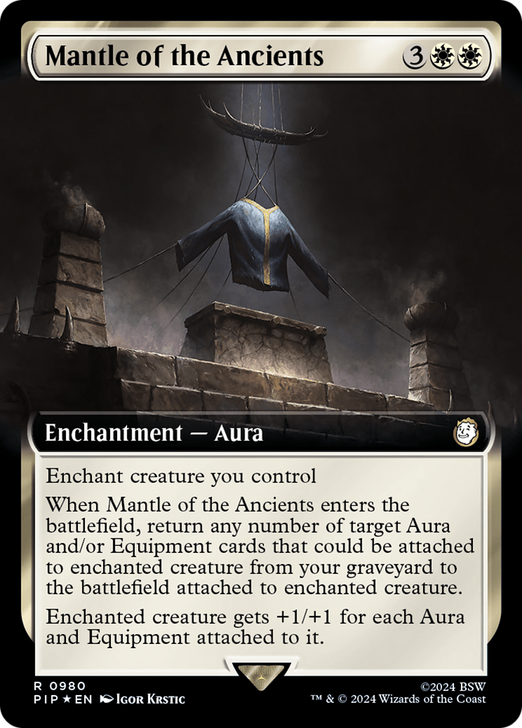 Mantle of the Ancients (Extended Art) (Surge Foil) [Fallout] | Kessel Run Games Inc. 