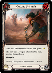 Outland Skirmish (Blue) [EVR068] (Everfest)  1st Edition Rainbow Foil | Kessel Run Games Inc. 