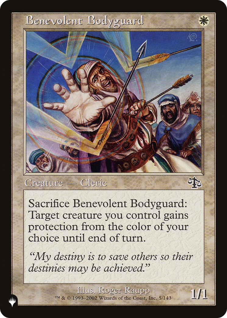 Benevolent Bodyguard [The List Reprints] | Kessel Run Games Inc. 