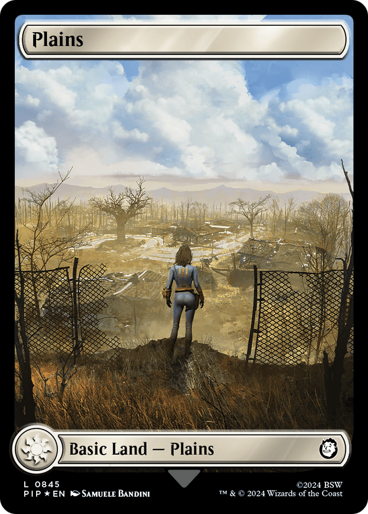 Plains (0845) (Surge Foil) [Fallout] | Kessel Run Games Inc. 