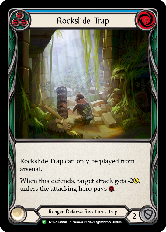 Rockslide Trap (Blue) [LGS152] (Promo)  Rainbow Foil | Kessel Run Games Inc. 