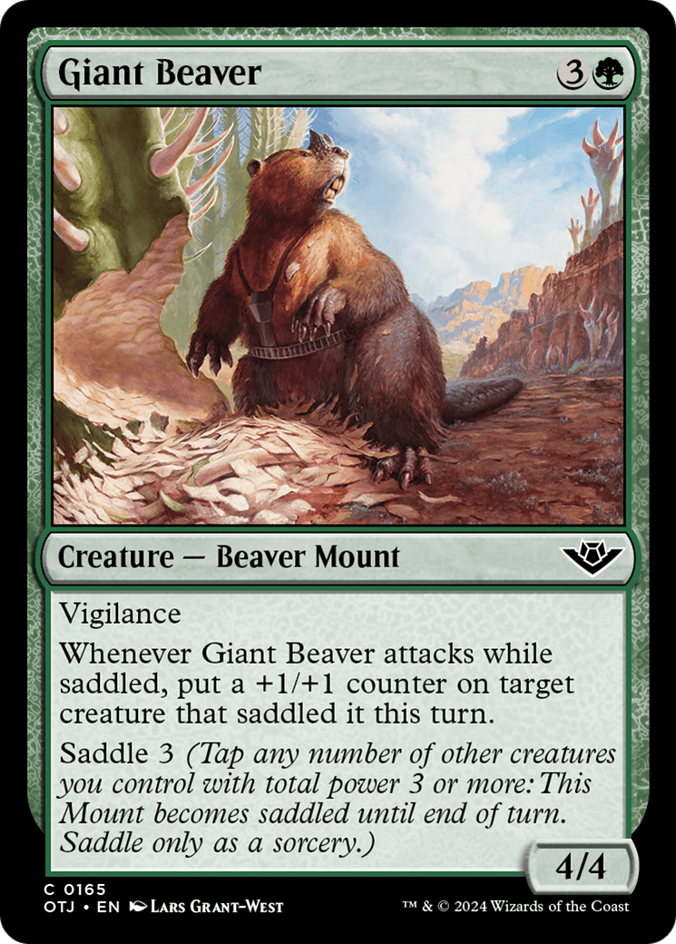 Giant Beaver [Outlaws of Thunder Junction] | Kessel Run Games Inc. 