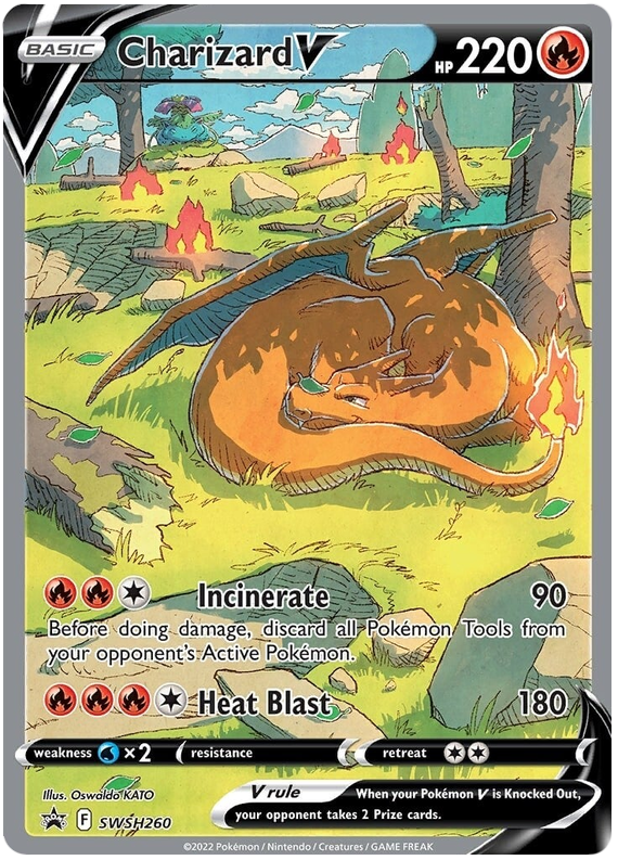 Charizard V (SWSH260) [Sword & Shield: Black Star Promos] | Kessel Run Games Inc. 