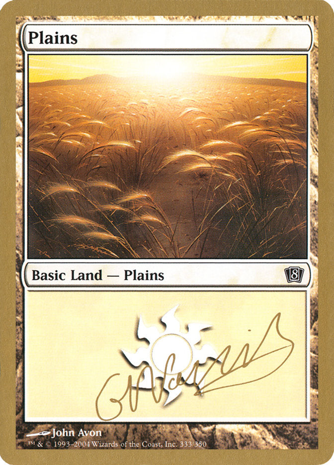 Plains (gn333) (Gabriel Nassif) [World Championship Decks 2004] | Kessel Run Games Inc. 