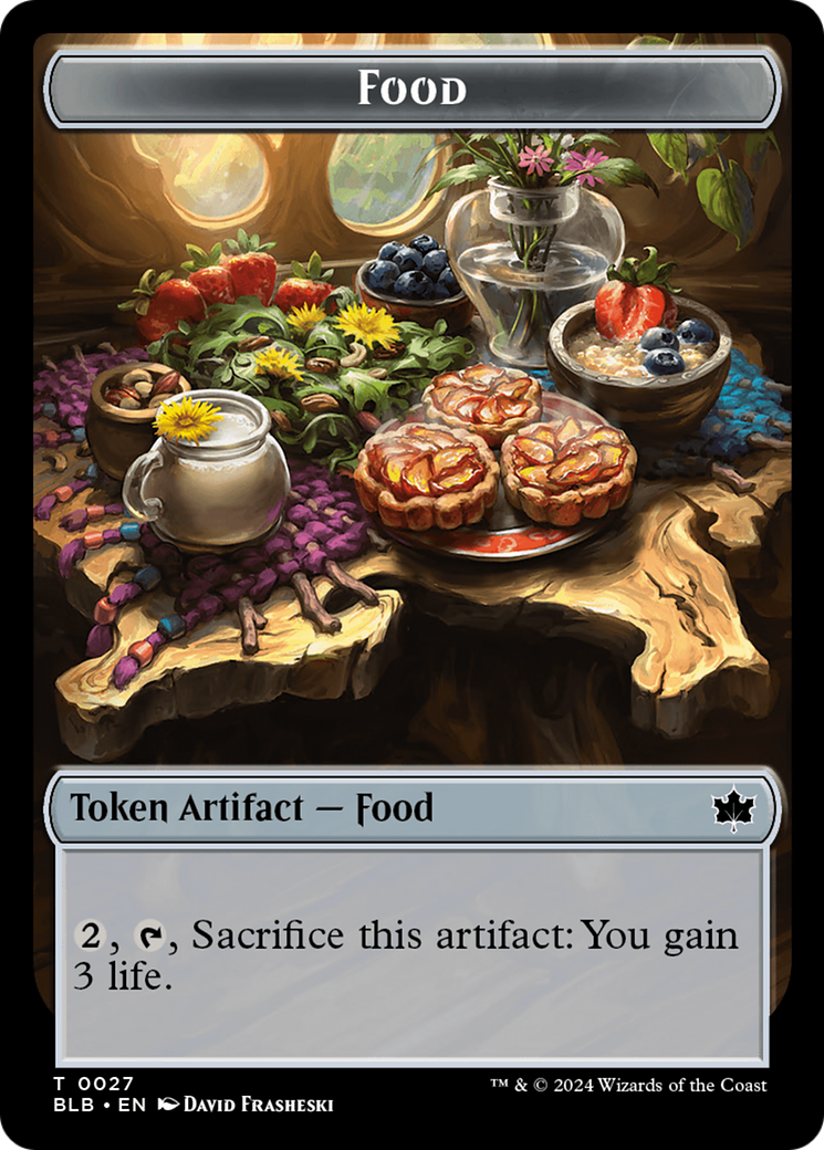 Food // Rust-Shield Rampager Double-Sided Token [Bloomburrow Tokens] | Kessel Run Games Inc. 