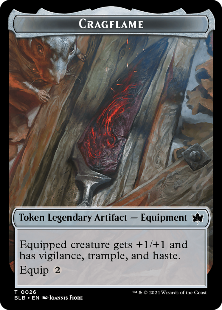 Cragflame Token [Bloomburrow Tokens] | Kessel Run Games Inc. 