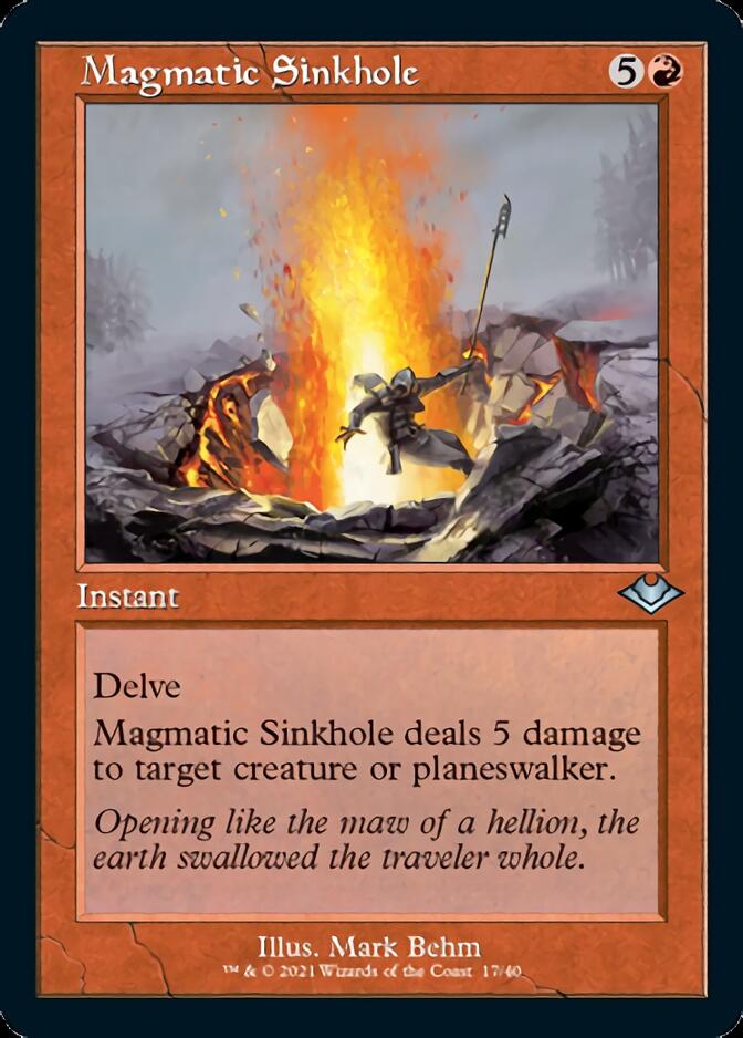 Magmatic Sinkhole (Retro) [Modern Horizons] | Kessel Run Games Inc. 