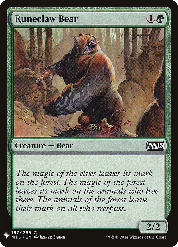 Runeclaw Bear [Mystery Booster] | Kessel Run Games Inc. 