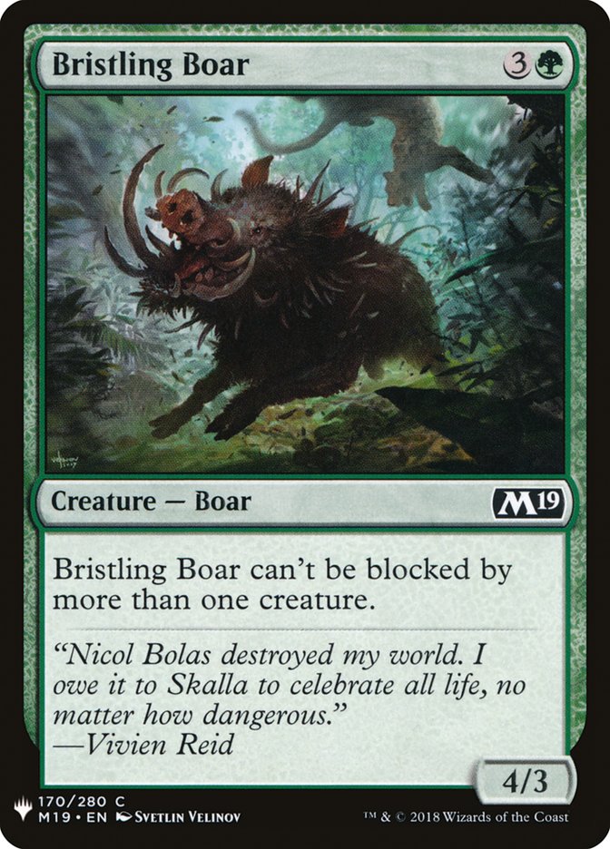 Bristling Boar [Mystery Booster] | Kessel Run Games Inc. 