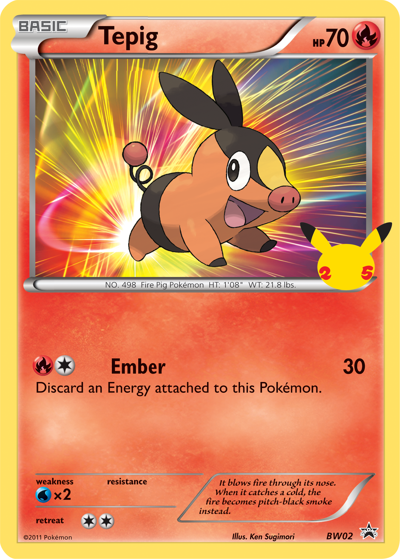 Tepig (BW02) (Jumbo Card) [First Partner Pack] | Kessel Run Games Inc. 