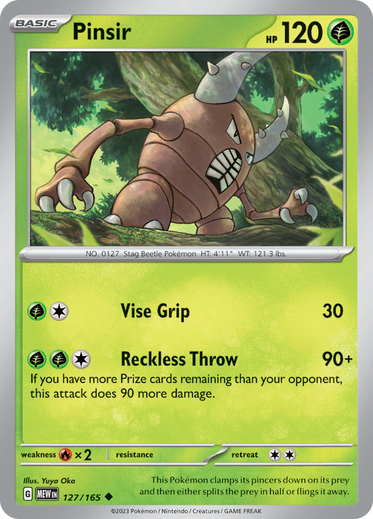 Pinsir (127/165) [Scarlet & Violet 151] | Kessel Run Games Inc. 