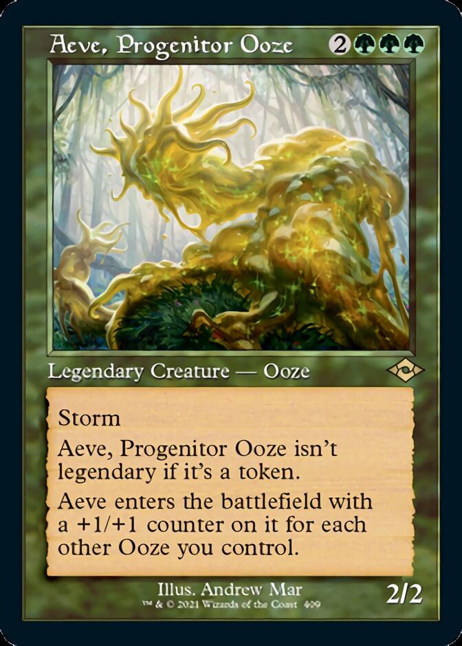 Aeve, Progenitor Ooze (Retro Foil Etched) [Modern Horizons 2] | Kessel Run Games Inc. 