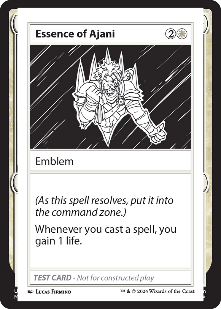 Essence of Ajani [Mystery Booster 2 Playtest Cards] | Kessel Run Games Inc. 