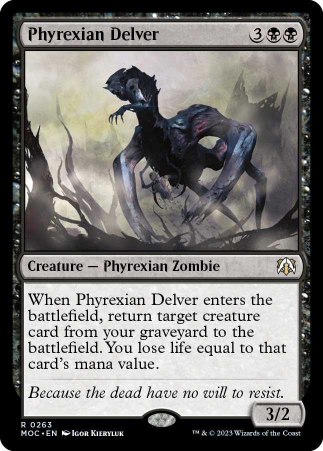 Phyrexian Delver [March of the Machine Commander] | Kessel Run Games Inc. 