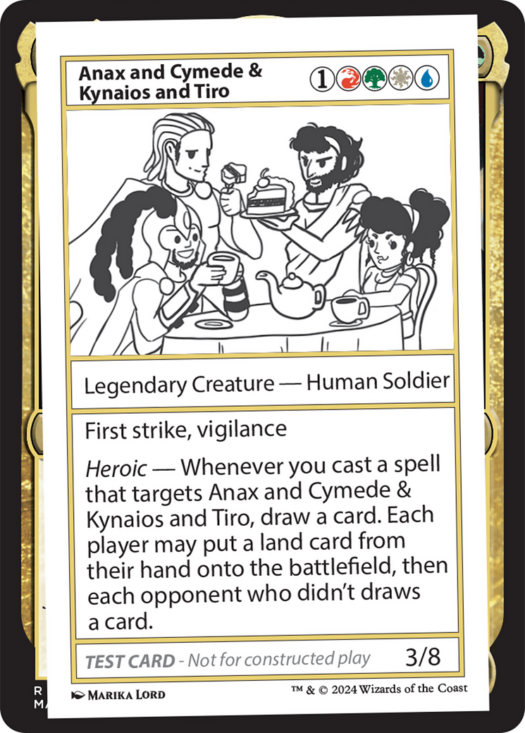 Anax and Cymede & Kynaios and Tiro [Mystery Booster 2 Playtest Cards] | Kessel Run Games Inc. 