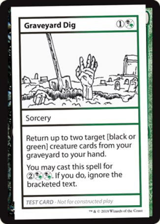 Graveyard Dig (2021 Edition) [Mystery Booster Playtest Cards] | Kessel Run Games Inc. 