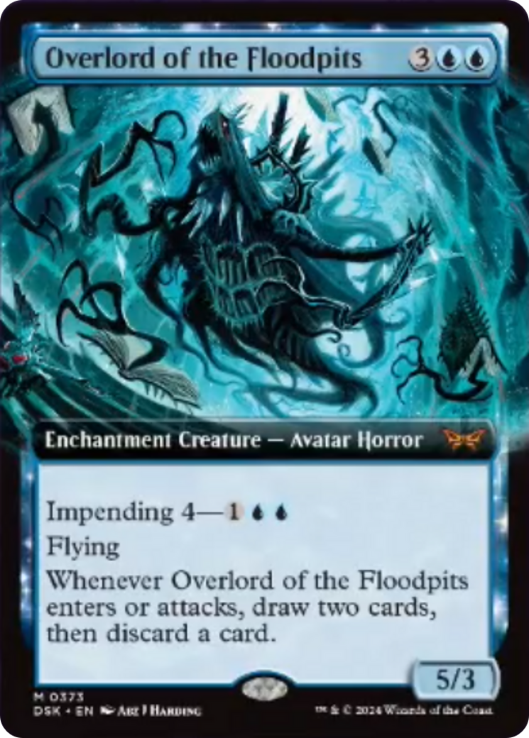 Overlord of the Floodpits (Extended Art) [Duskmourn: House of Horror] | Kessel Run Games Inc. 