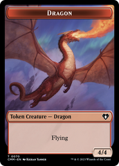 Dragon // Kor Ally Double-Sided Token [Commander Masters Tokens] | Kessel Run Games Inc. 