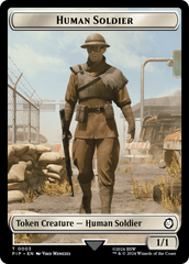 Copy // Human Soldier Double-Sided Token [Fallout Tokens] | Kessel Run Games Inc. 