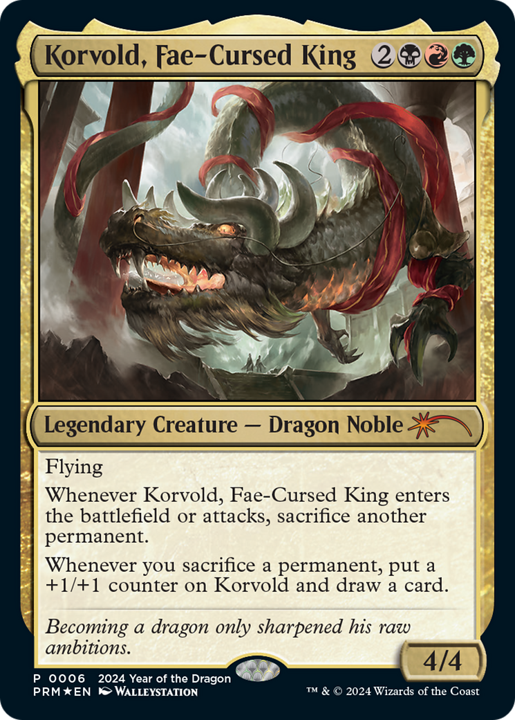 Korvold, Fae-Cursed King (Year of the Dragon 2024) [Standard Showdown Promos] | Kessel Run Games Inc. 