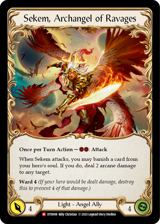 Figment of Ravages // Sekem, Archangel of Ravages [DTD008] (Dusk Till Dawn) | Kessel Run Games Inc. 