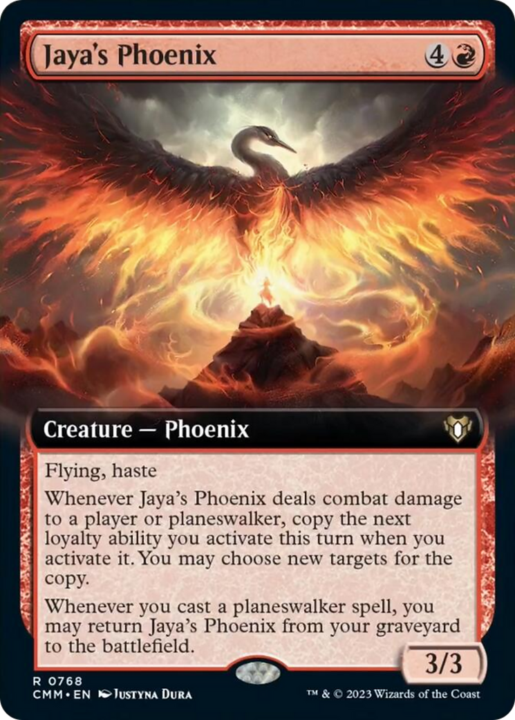 Jaya's Phoenix (Extended Art) [Commander Masters] | Kessel Run Games Inc. 