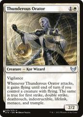 Thunderous Orator [The List Reprints] | Kessel Run Games Inc. 