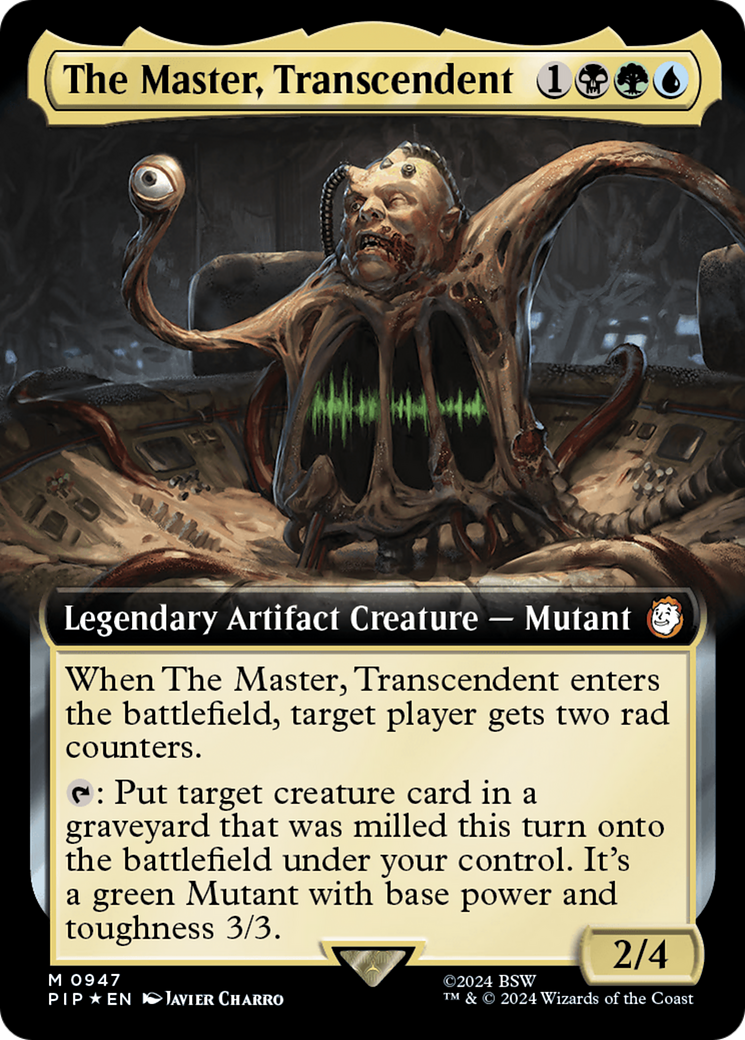 The Master, Transcendent (Extended Art) (Surge Foil) [Fallout] | Kessel Run Games Inc. 