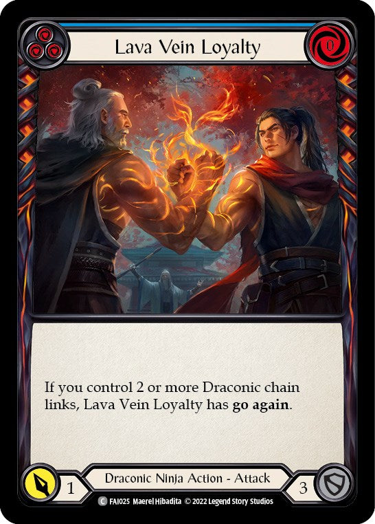 Lava Vein Loyalty (Blue) [FAI025] (Uprising Fai Blitz Deck) | Kessel Run Games Inc. 